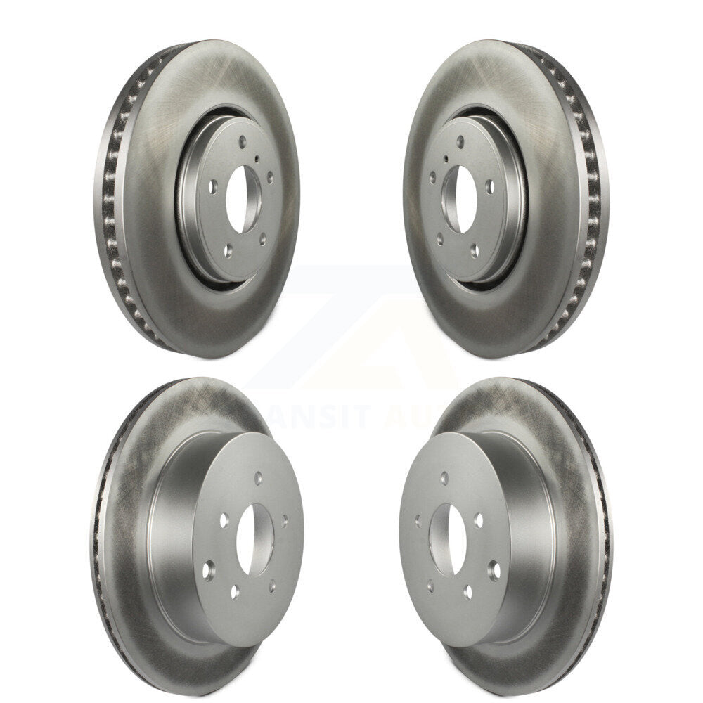 Coated Disc Brake Rotors Front Rear Kit For INFINITI FX35 FX45 FX37