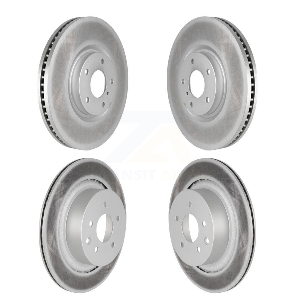 Coated Disc Brake Rotors Front Rear Kit For INFINITI G37 G35 Q60
