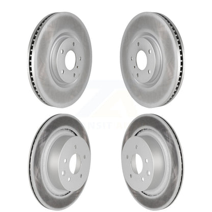 Coated Disc Brake Rotors Front Rear Kit For INFINITI G37 G35 Q60