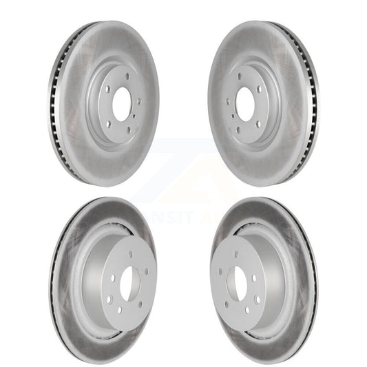 Coated Disc Brake Rotors Front Rear Kit For INFINITI G37 G35 Q60