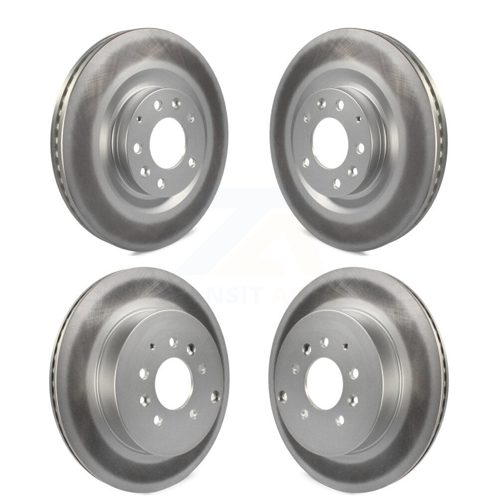 Coated Disc Brake Rotors Front Rear Kit For 2007-2015 Mazda CX-9