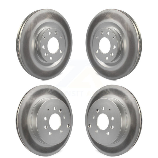 Coated Disc Brake Rotors Front Rear Kit For 2007-2015 Mazda CX-9