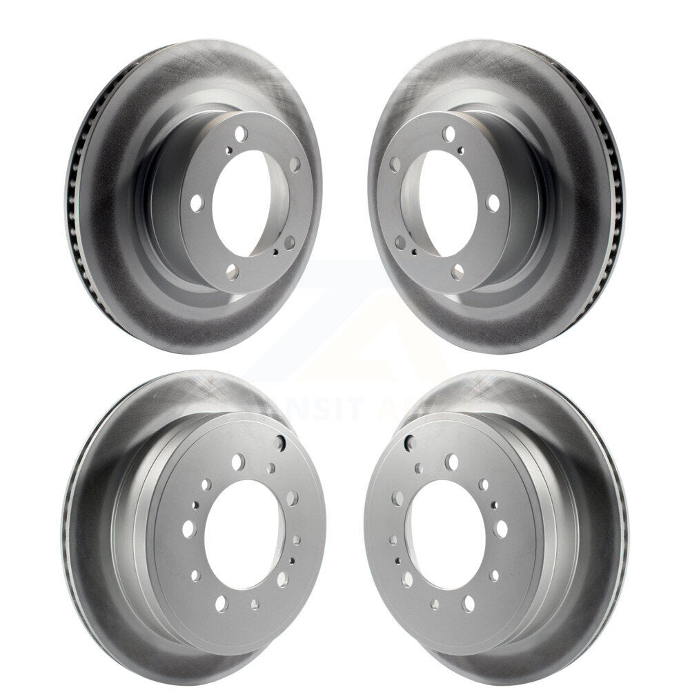 Coat Disc Brake Rotors Front Rear Kit For Toyota Tundra Sequoia Lexus LX570 Land