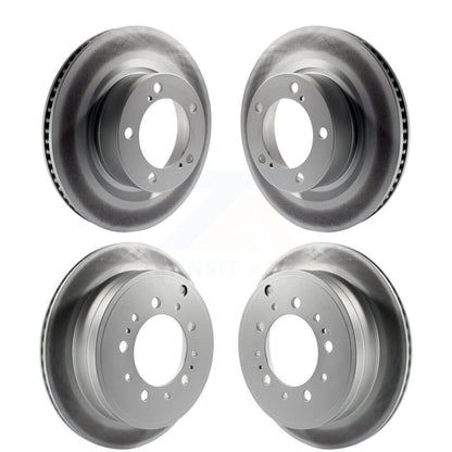 Coat Disc Brake Rotors Front Rear Kit For Toyota Tundra Sequoia Lexus LX570 Land