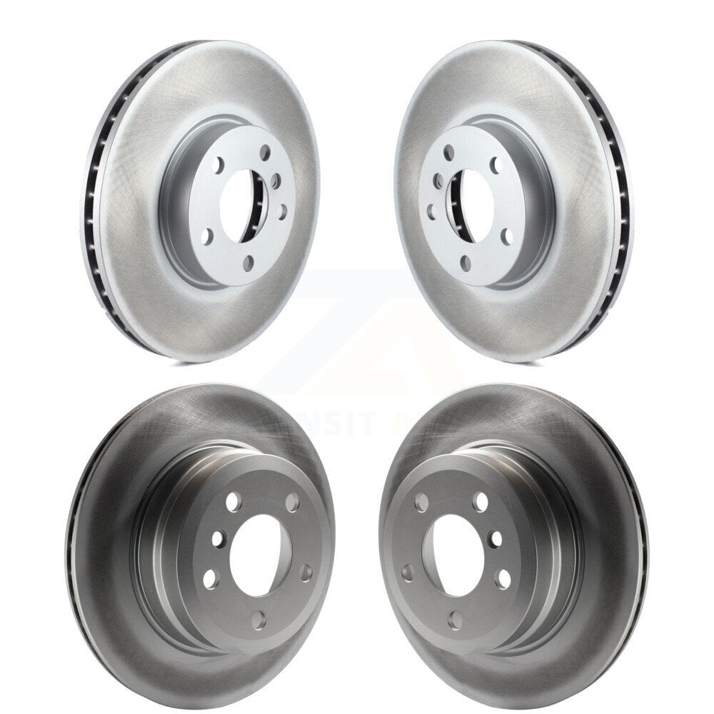 Coated Disc Brake Rotors Front Rear Kit For BMW X5 X6