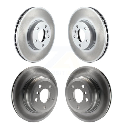 Coated Disc Brake Rotors Front Rear Kit For BMW X5 X6