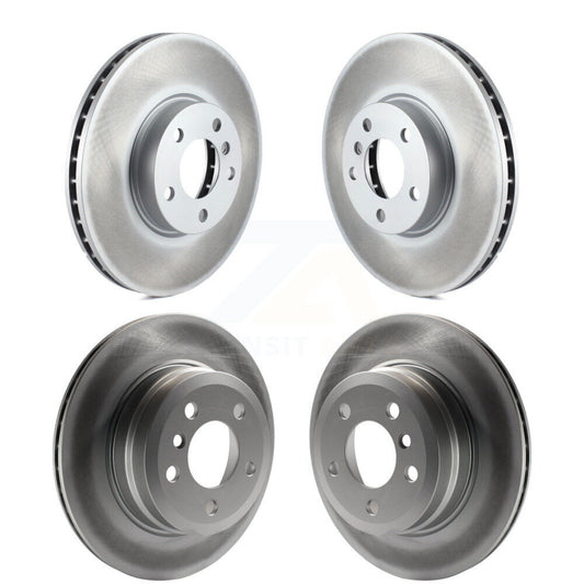 Coated Disc Brake Rotors Front Rear Kit For BMW X5 X6