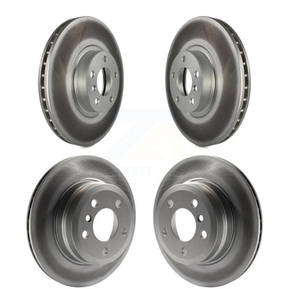 Coated Disc Brake Rotors Front Rear Kit For BMW X5 X6
