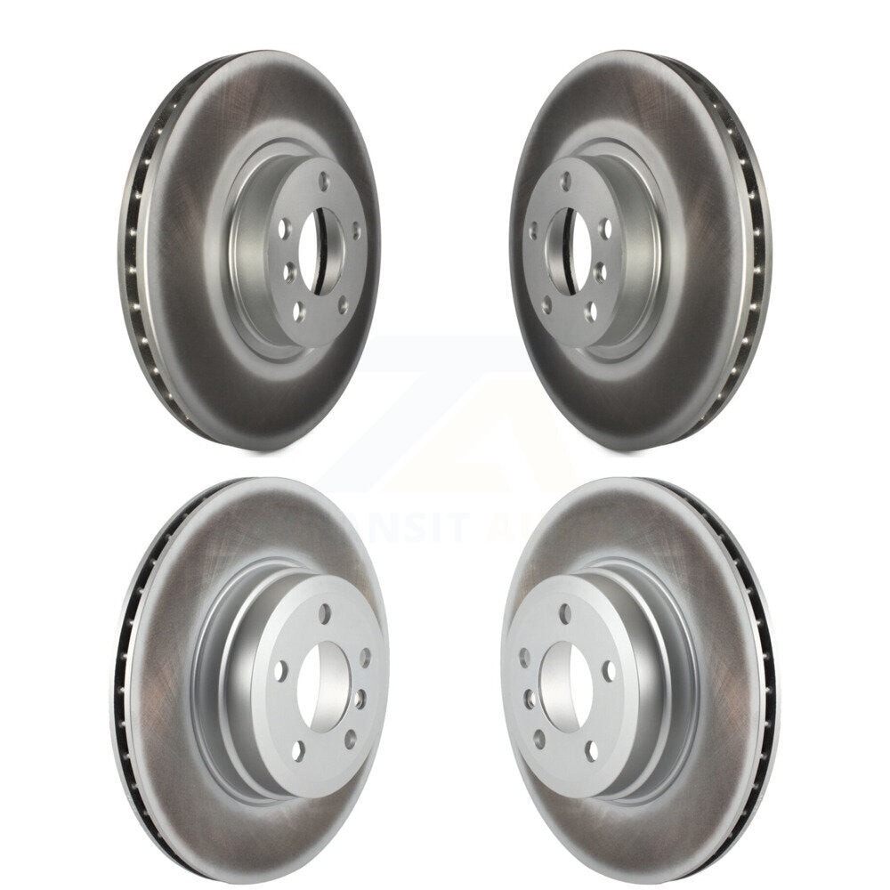 Coated Disc Brake Rotors Front Rear Kit For BMW X5 X6