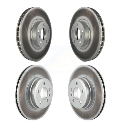 Coated Disc Brake Rotors Front Rear Kit For BMW X5 X6