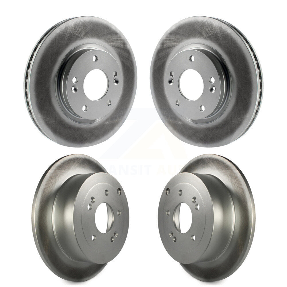 Coated Disc Brake Rotors Front Rear Kit For 2007-2009 Hyundai Santa Fe