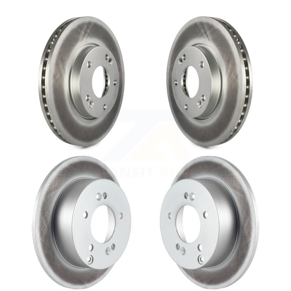 Coated Disc Brake Rotors Front Rear Kit For 2007-2009 Kia Rondo