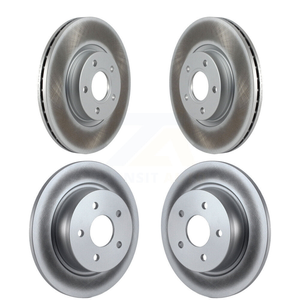 Coated Disc Brake Rotors Front Rear Kit For Ford Escape C-Max