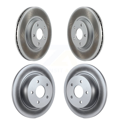 Coated Disc Brake Rotors Front Rear Kit For Ford Escape C-Max
