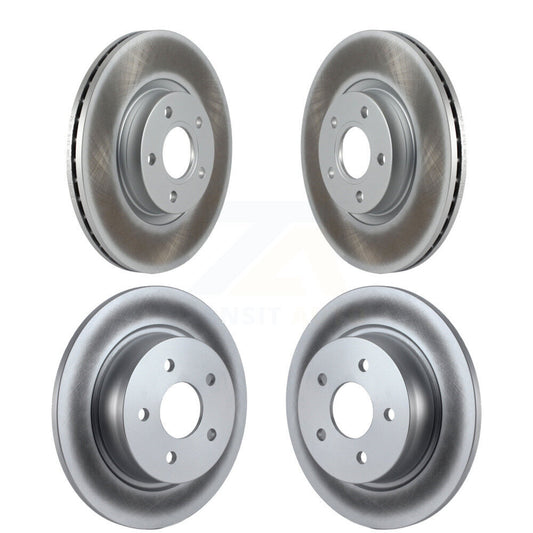 Coated Disc Brake Rotors Front Rear Kit For Ford Escape C-Max