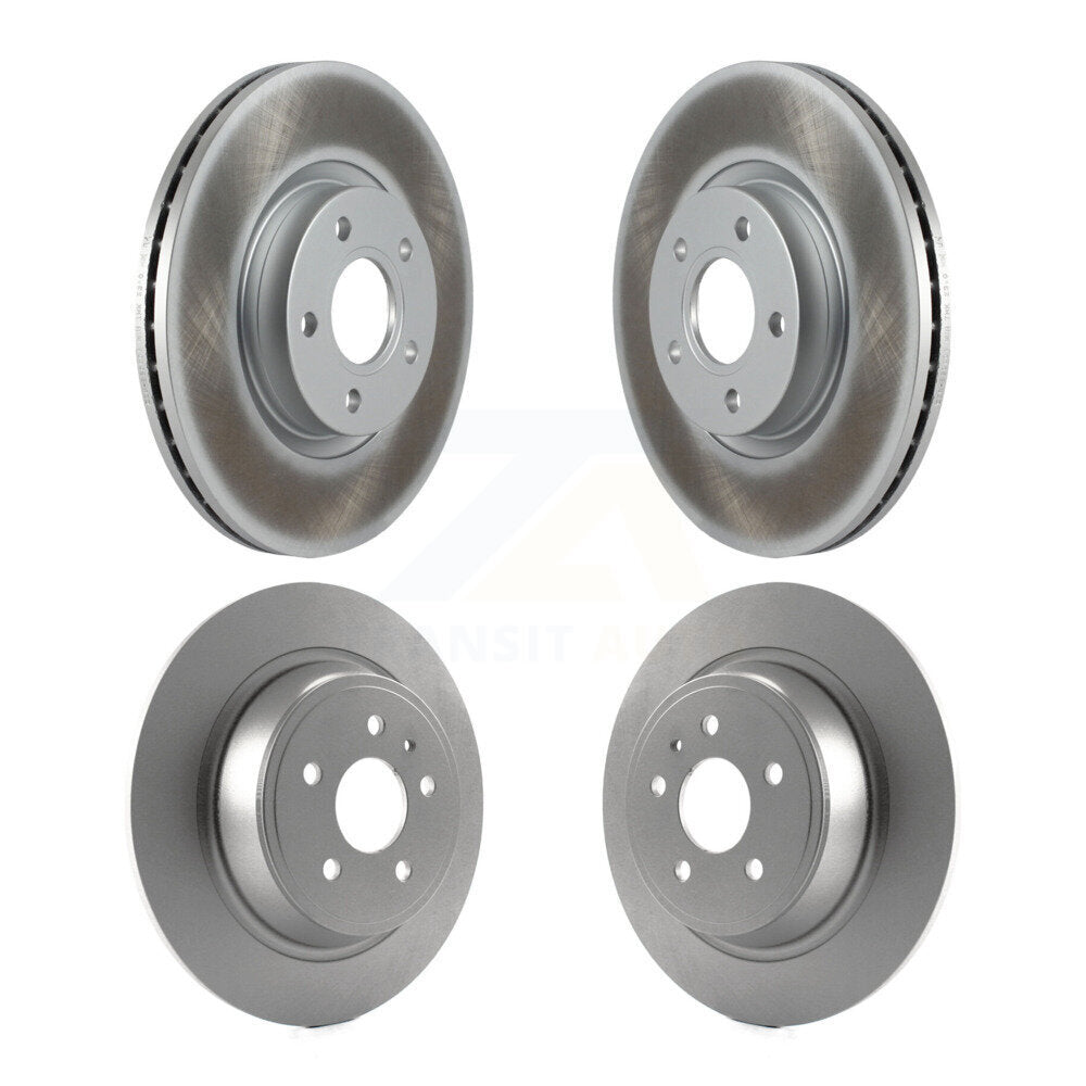 Coated Disc Brake Rotors Front Rear Kit For Ford Escape