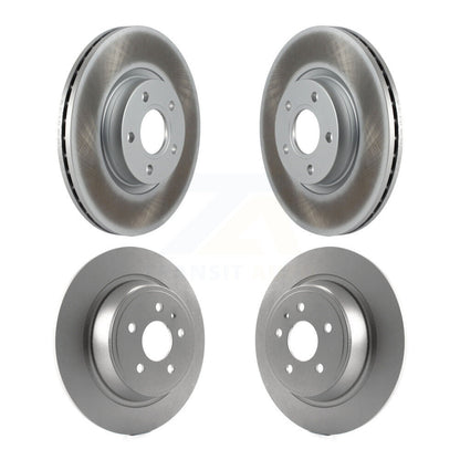 Coated Disc Brake Rotors Front Rear Kit For Ford Escape