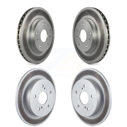 Coated Disc Brake Rotors Front Rear Kit For Suzuki SX4 Crossover