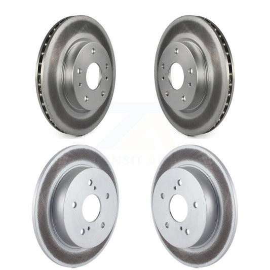 Coated Disc Brake Rotors Front Rear Kit For Suzuki SX4 Crossover