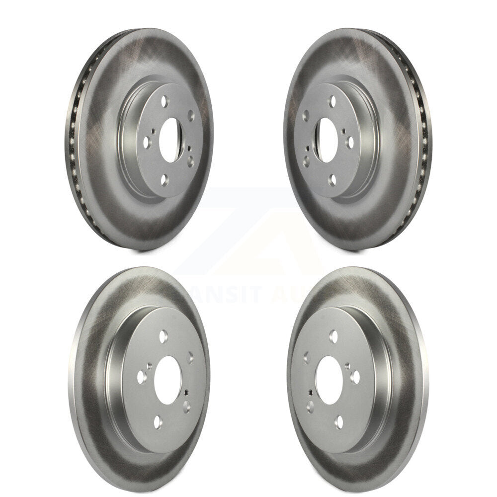 Coated Disc Brake Rotors Front Rear Kit For Toyota Corolla Matrix Pontiac Vibe