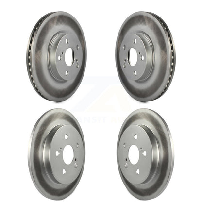 Coated Disc Brake Rotors Front Rear Kit For Toyota Corolla Matrix Pontiac Vibe