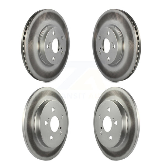 Coated Disc Brake Rotors Front Rear Kit For Toyota Corolla Matrix Pontiac Vibe