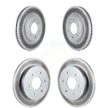 Coated Disc Brake Rotors Front Rear Kit For Nissan TITAN Armada INFINITI QX56