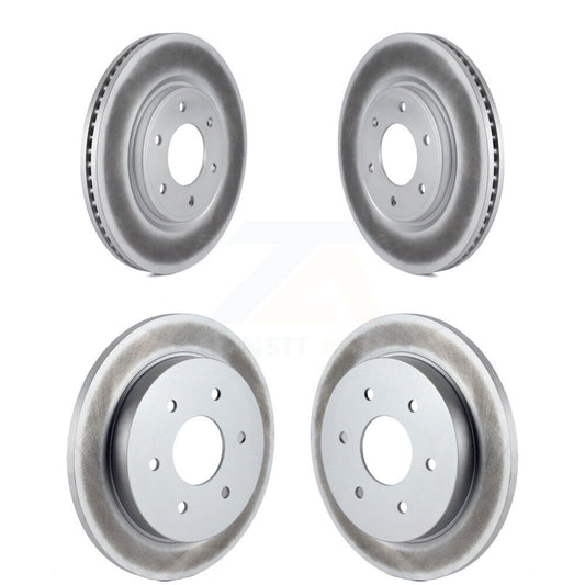 Coated Disc Brake Rotors Front Rear Kit For Nissan TITAN Armada INFINITI QX56