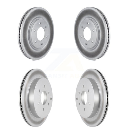 Coated Disc Brake Rotors Front Rear Kit For INFINITI QX80 Nissan Armada QX56
