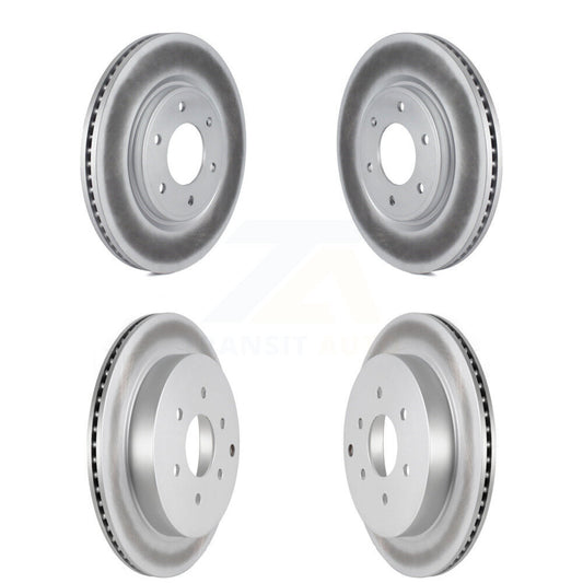 Coated Disc Brake Rotors Front Rear Kit For INFINITI QX80 Nissan Armada QX56