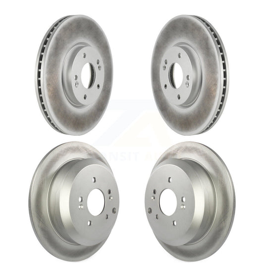 Coated Disc Brake Rotors Front Rear Kit For 2007-2012 Hyundai Veracruz