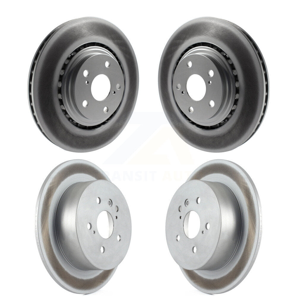 Coated Disc Brake Rotors Front Rear Kit For 2008-2013 Toyota Highlander