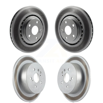 Coated Disc Brake Rotors Front Rear Kit For 2008-2013 Toyota Highlander