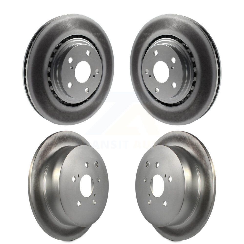 Coat Brake Rotors Front Rear Kit For Toyota Sienna Highlander Lexus RX350 RX450h