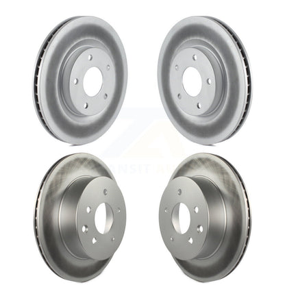Coated Disc Brake Rotors Front Rear Kit For Nissan Rogue Select