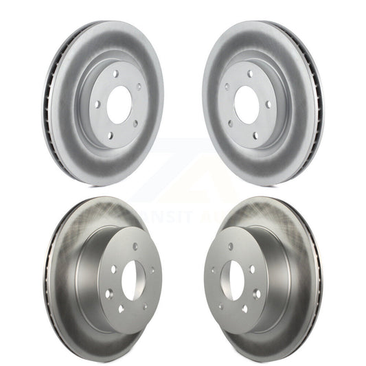 Coated Disc Brake Rotors Front Rear Kit For Nissan Rogue Select