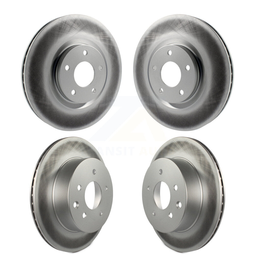 Coated Disc Brake Rotors Front Rear Kit For 2014-2017 Nissan Juke Nismo RS