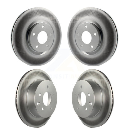 Coated Disc Brake Rotors Front Rear Kit For 2014-2017 Nissan Juke Nismo RS