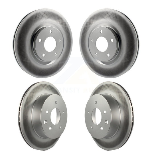 Coated Disc Brake Rotors Front Rear Kit For 2014-2017 Nissan Juke Nismo RS