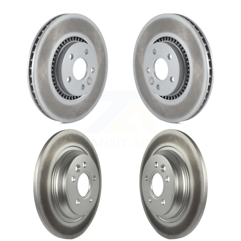 Coated Disc Brake Rotors Front Rear Kit For Volvo S60 V60 Cross Country V70