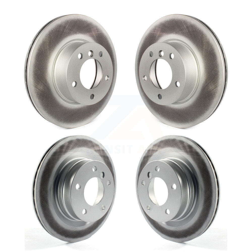 Coated Disc Brake Rotors Front Rear Kit For BMW 320i 328d