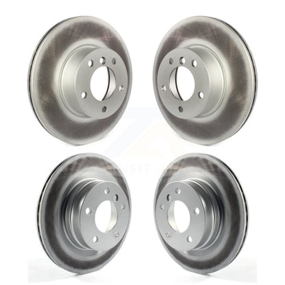 Coated Disc Brake Rotors Front Rear Kit For BMW 320i 328d