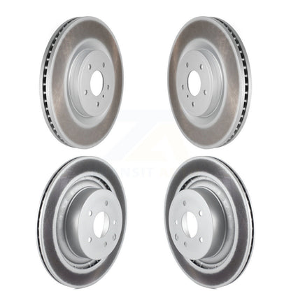 Coated Brake Rotors Front Rear Kit For 09-13 INFINITI G37 RWD With Brembo Brakes