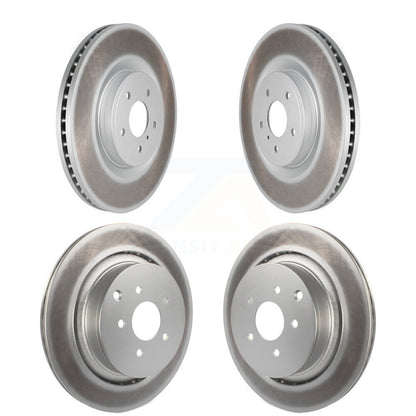 Coat Brake Rotor Front Rear Kit For 09-13 INFINITI FX50 With Dual Piston Caliper