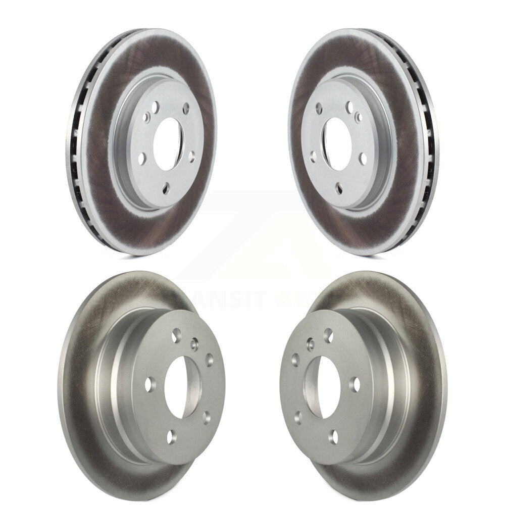Coated Disc Brake Rotors Front Rear Kit For 2006-2011 Mercedes-Benz B200