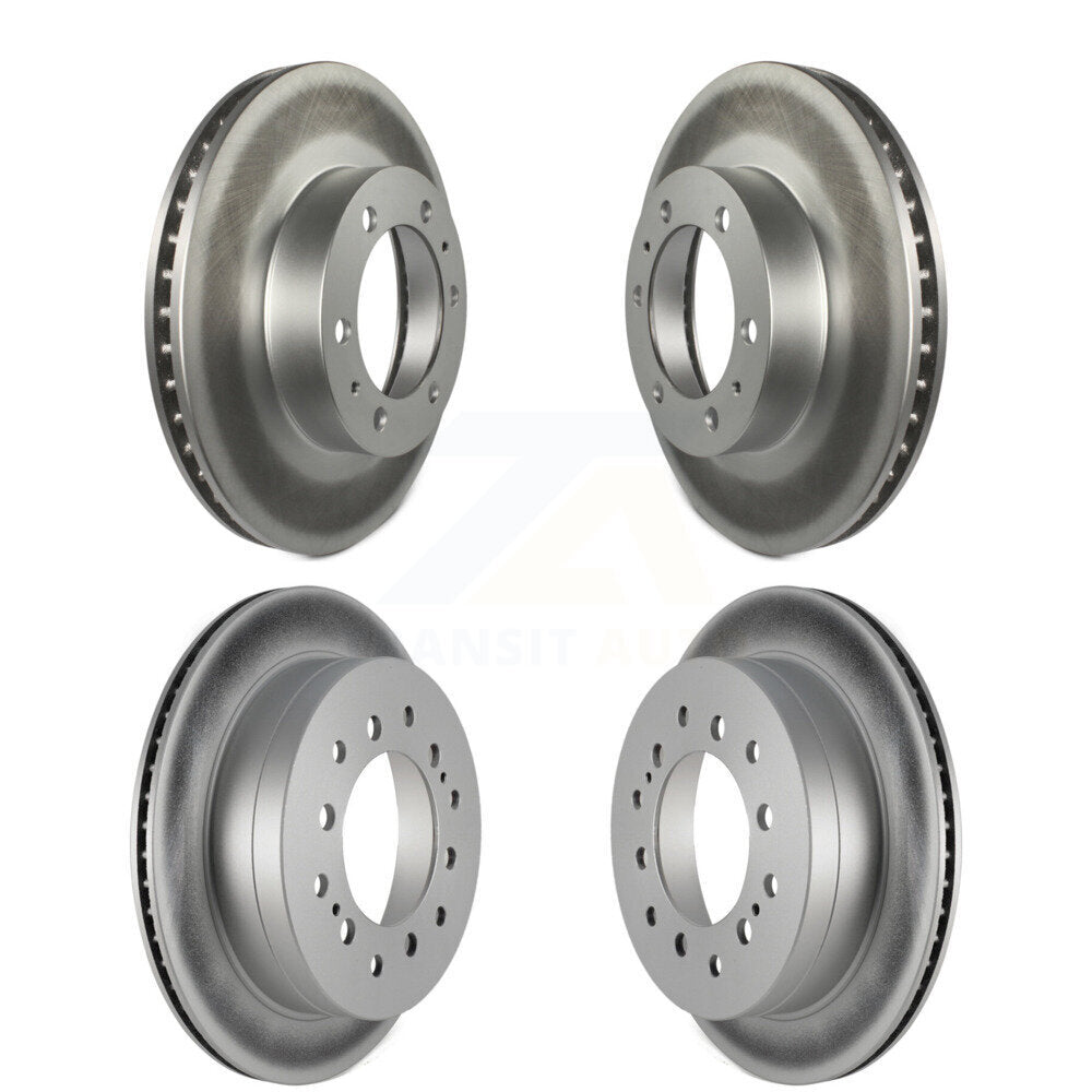 Coated Disc Brake Rotors Front Rear Kit For Toyota 4Runner FJ Cruiser