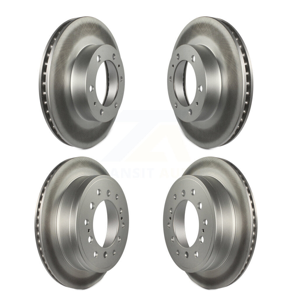 Coated Disc Brake Rotors Front Rear Kit For 2010-2014 Toyota FJ Cruiser