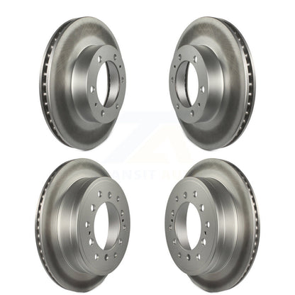 Coated Disc Brake Rotors Front Rear Kit For 2010-2014 Toyota FJ Cruiser