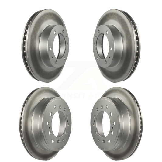 Coated Disc Brake Rotors Front Rear Kit For 2010-2014 Toyota FJ Cruiser