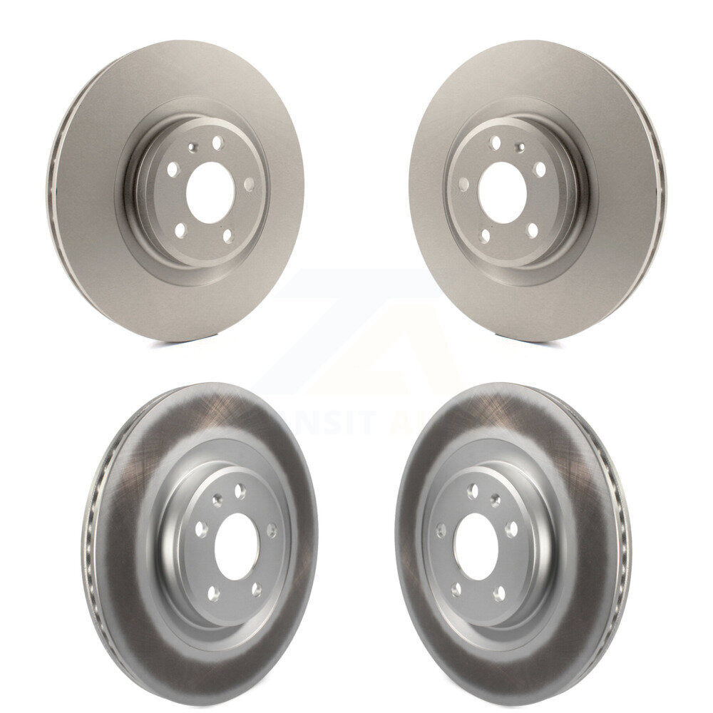 Coated Brake Rotors Front Rear Kit For Audi Q5 Porsche Macan S4 S5 A6 Quattro A7